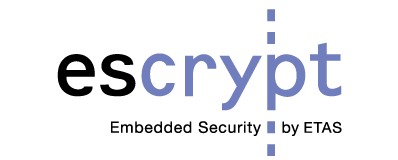 Escrypt - Embedded Security by ETAS (logo). 